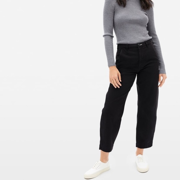 NWT Everlane Curved Canvas Pants Size 6 - Picture 2 of 8